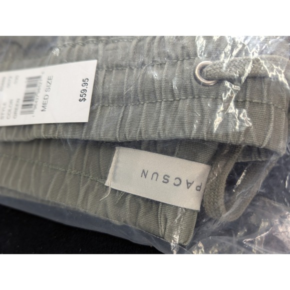 NWT PacSun Baggy Cargo Pant Joggers Drawstring Pull On Green Mens Medium - Picture 5 of 13